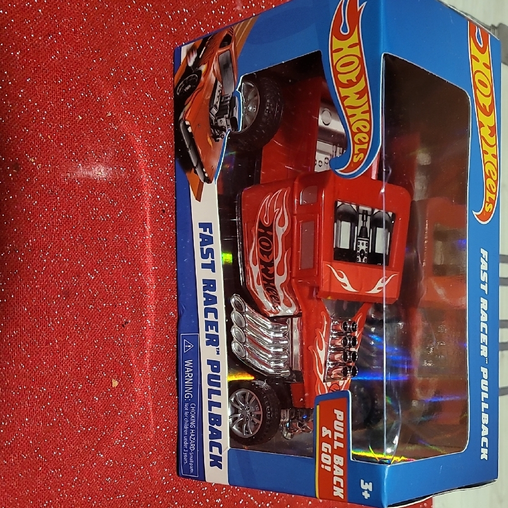 Hot Wheels Red Pullback Speedster Toy Car